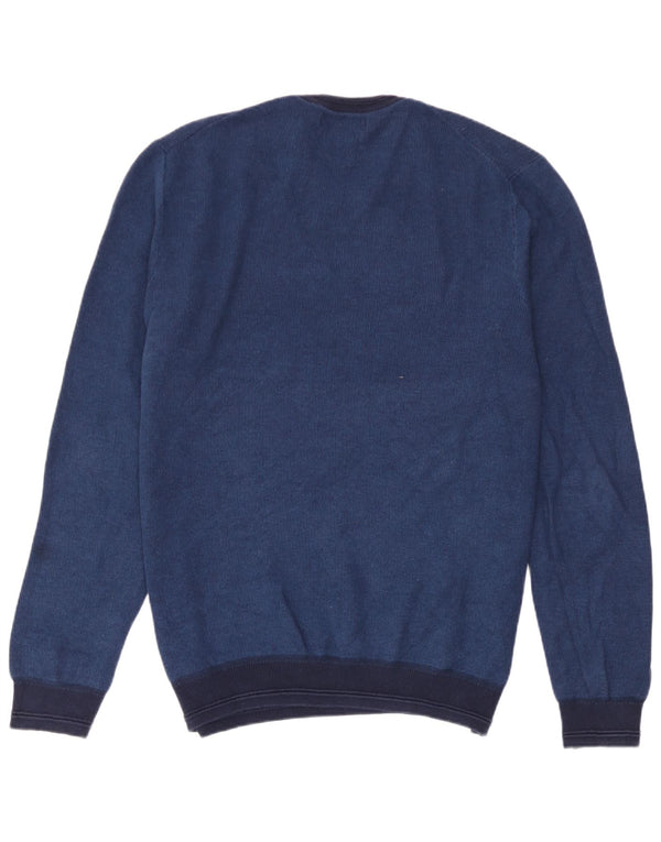 Maglione maglione girocollo da uomo Marks & Spencer XL in cotone blu
