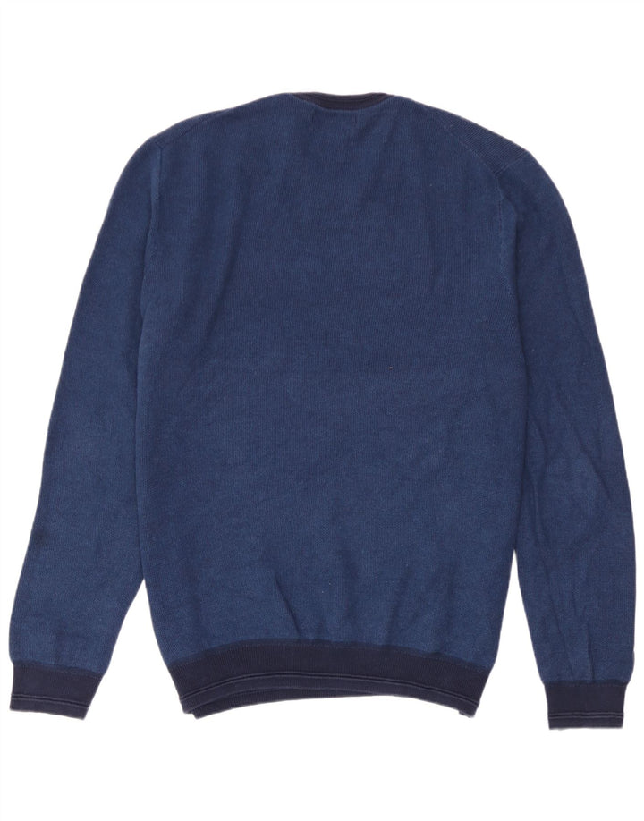 Maglione maglione girocollo da uomo Marks & Spencer XL in cotone blu
