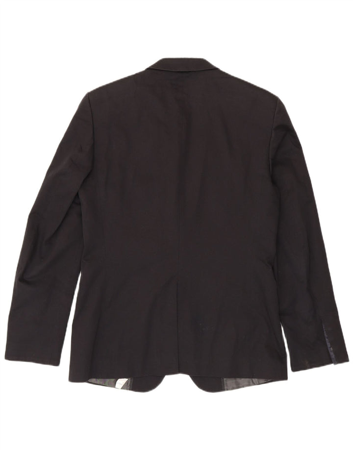 Giacca blazer a 2 bottoni da uomo Zara EU 50 cotone nero medio