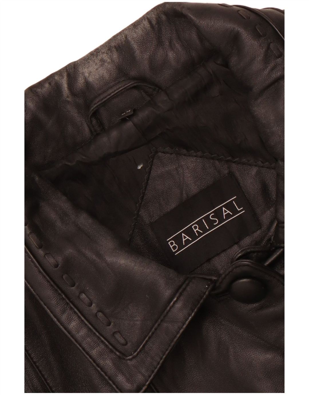 Cappotto in Pelle da Donna BARISAL IT 44 Medio in Pelle Nera