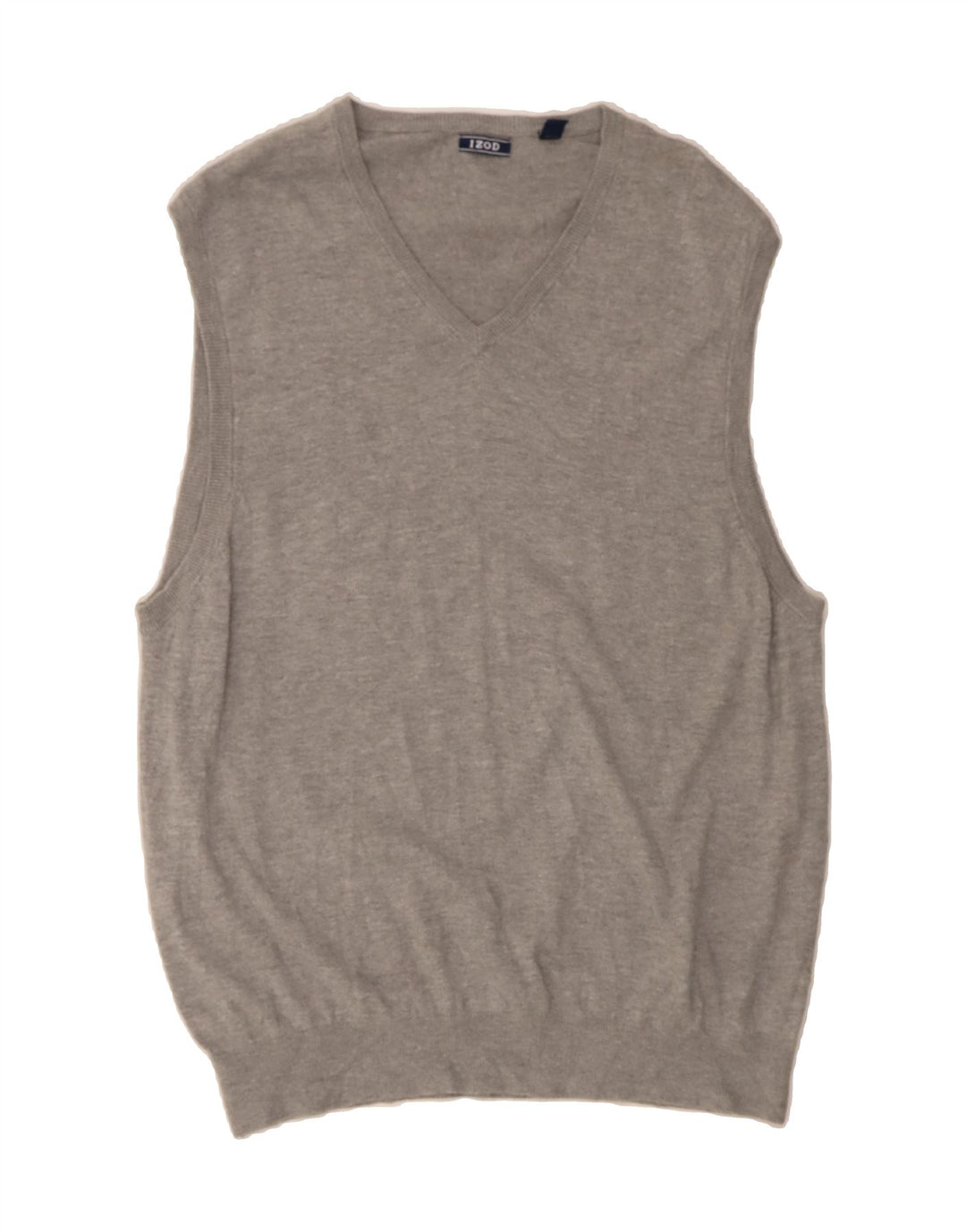 IZOD Mens Vest Tank Top XL Grey Cotton Vintage Izod and Second-Hand Izod from Messina Hembry 