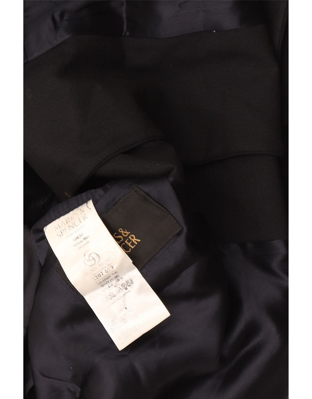 Giacca blazer a 3 bottoni Marks & Spencer da uomo UK 38 medio blu navy
