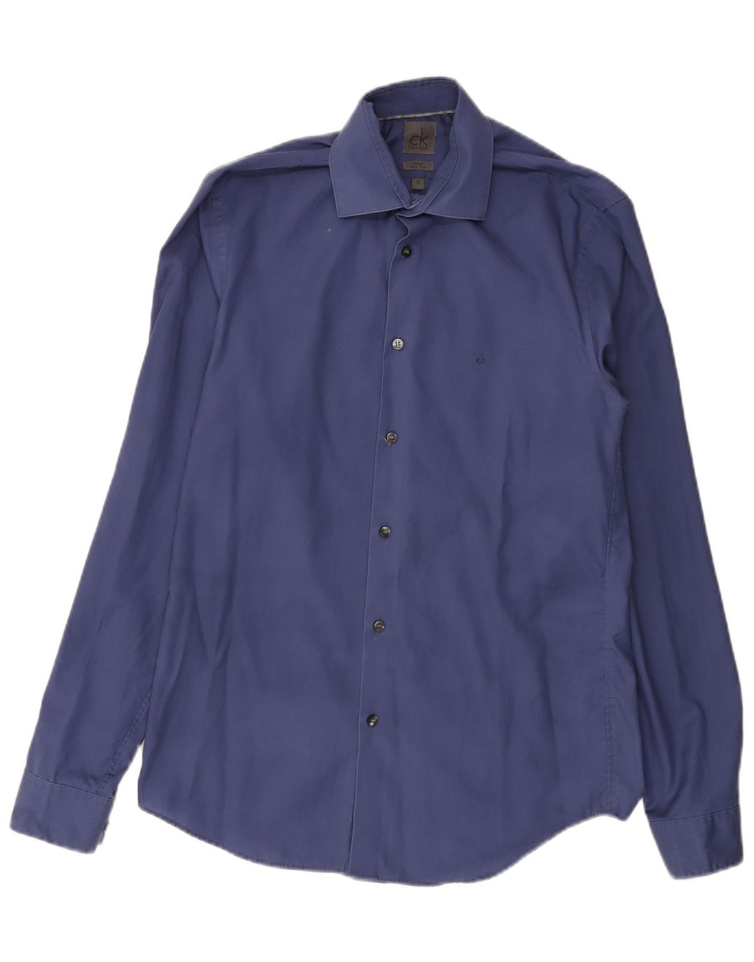Camicia aderente da uomo Calvin Klein taglia 38 15 blu medio