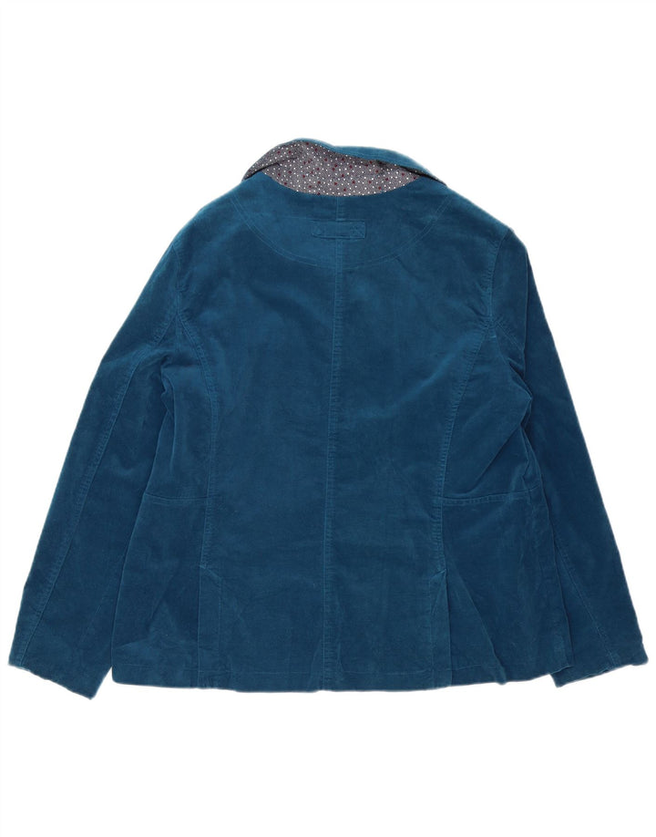 Giacca blazer in velluto a 4 bottoni da donna di White Stuff UK 16 grande blu navy