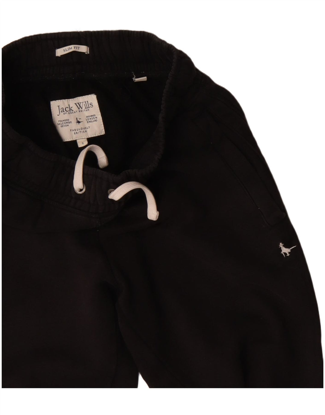 Pantaloni da tuta da uomo slim fit Jack Wills Joggers piccoli in cotone nero