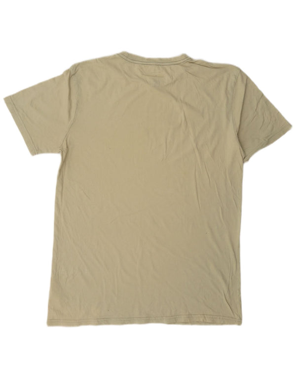 T-shirt grafica da uomo con vestibilità regolare Quiksilver, cotone medio kaki