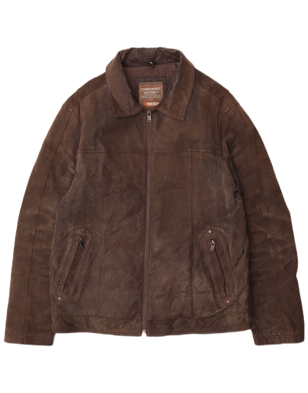 Giacca in pelle da uomo Canda UK 42 XL in pelle marrone