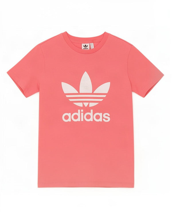 T-shirt grafica da donna Adidas Top UK 12 cotone rosa medio