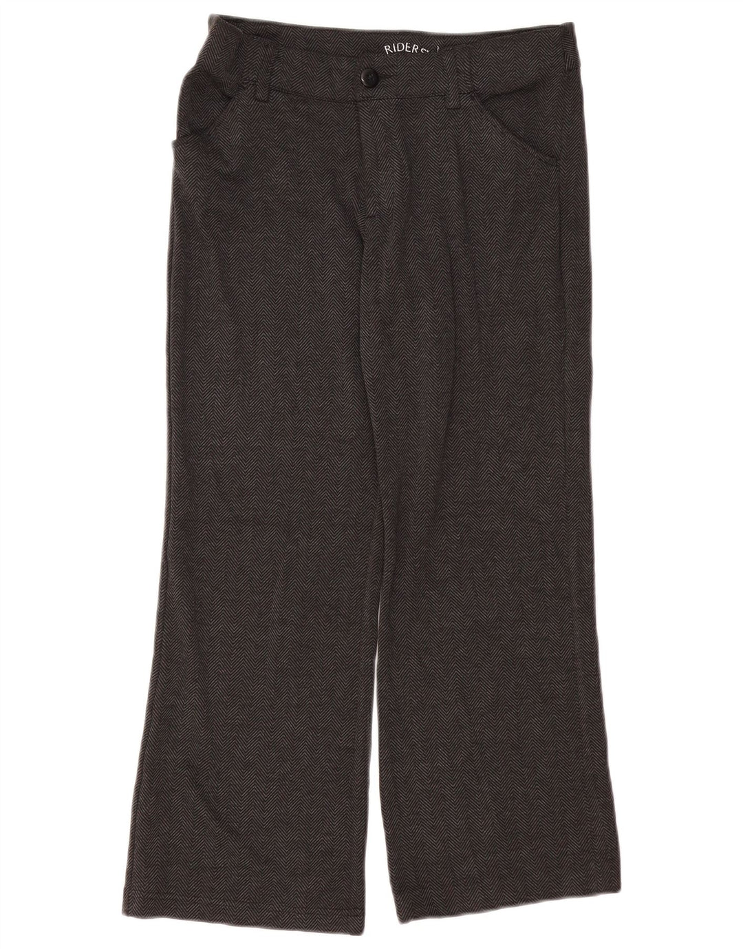 Pantaloni corti da donna LEE Riders Bootcut W32 L25 Grigi a spina di pesce