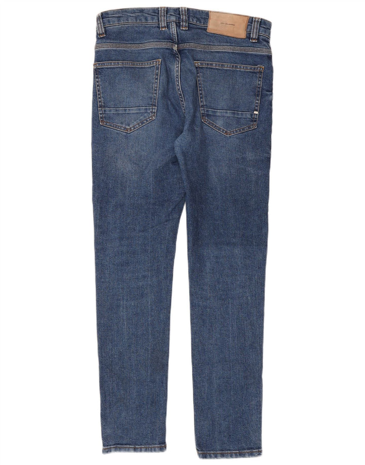 Jeans slim da uomo Zara EU 40 medio W31 L30 cotone blu