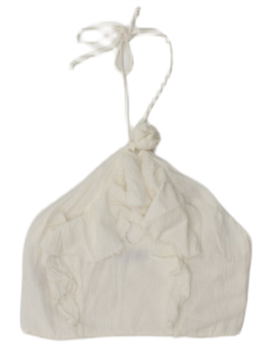 Top alla caviglia da donna Zara UK 12 cotone bianco medio