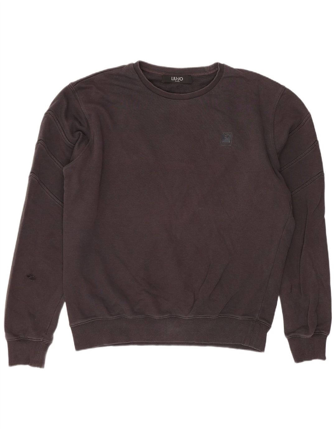 Liu Jo Felpa Uomo Maglione Large Grigio Cotone