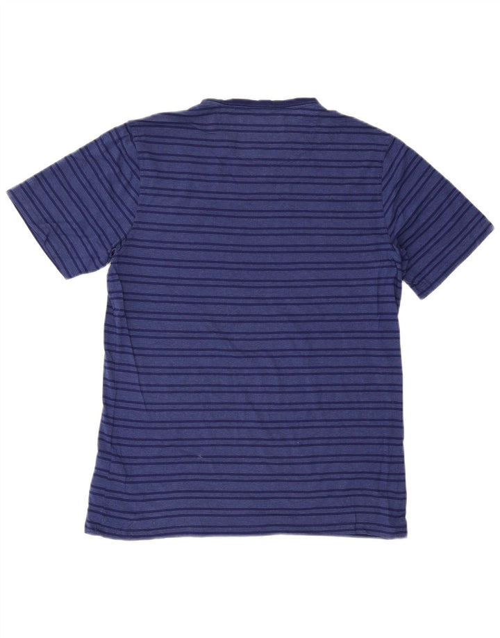 T-shirt Barbour da uomo su misura, top grande in viscosa a righe blu