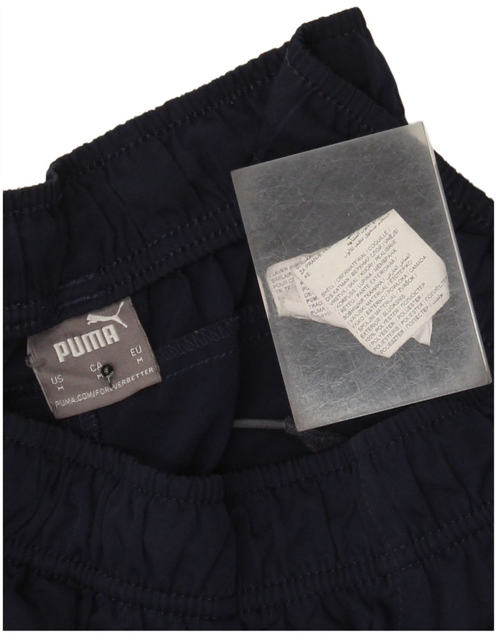 Pantaloncini sportivi da uomo Puma medi blu navy in poliestere