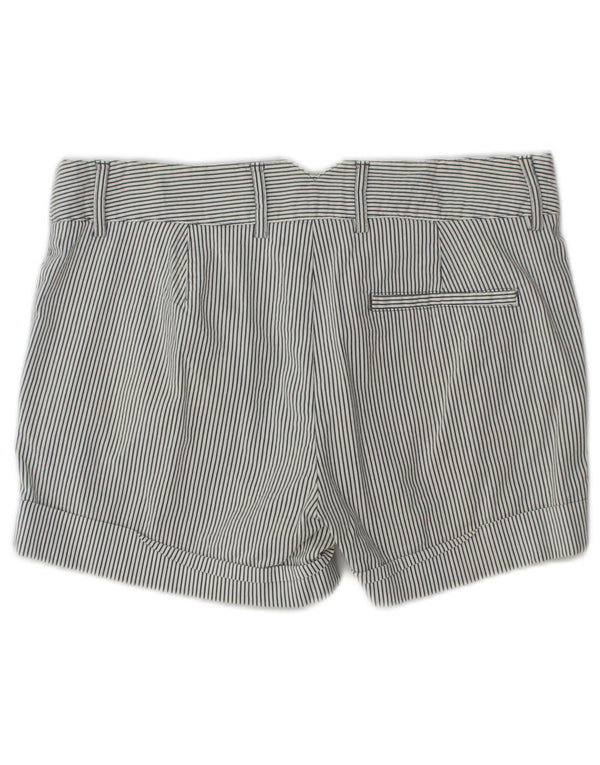 Pantaloncini chino da donna Zara piccoli W27 gessati bianchi