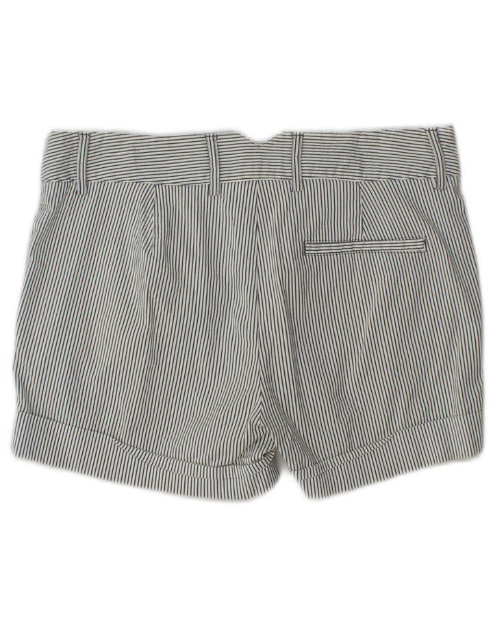 Pantaloncini chino da donna Zara piccoli W27 gessati bianchi