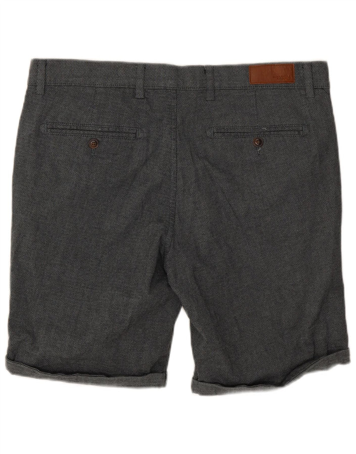 Pantaloncini chino da uomo Jack & Jones grandi W34 cotone maculato grigio