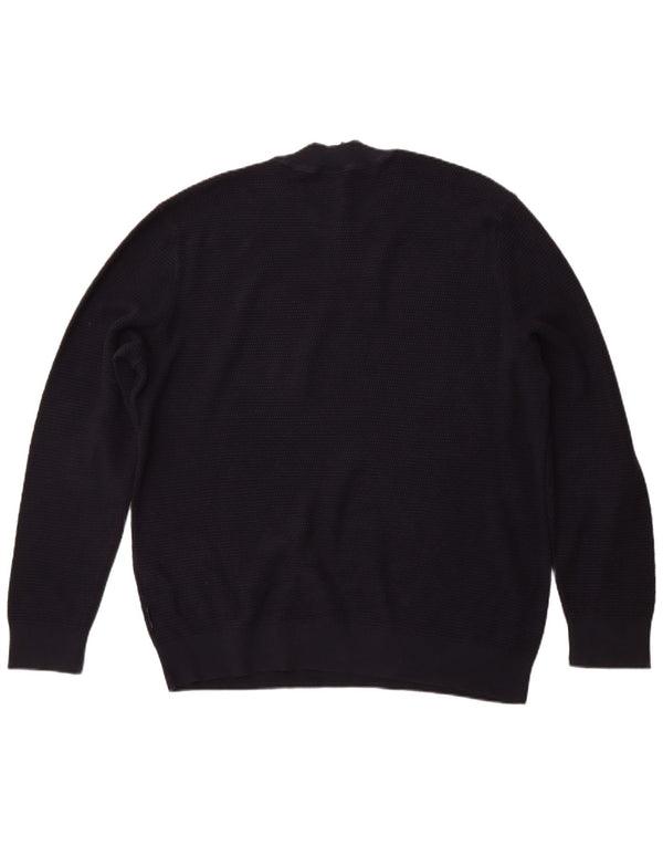 ARMANI EXCHANGE Maglione maglione girocollo da uomo XL in cotone blu navy