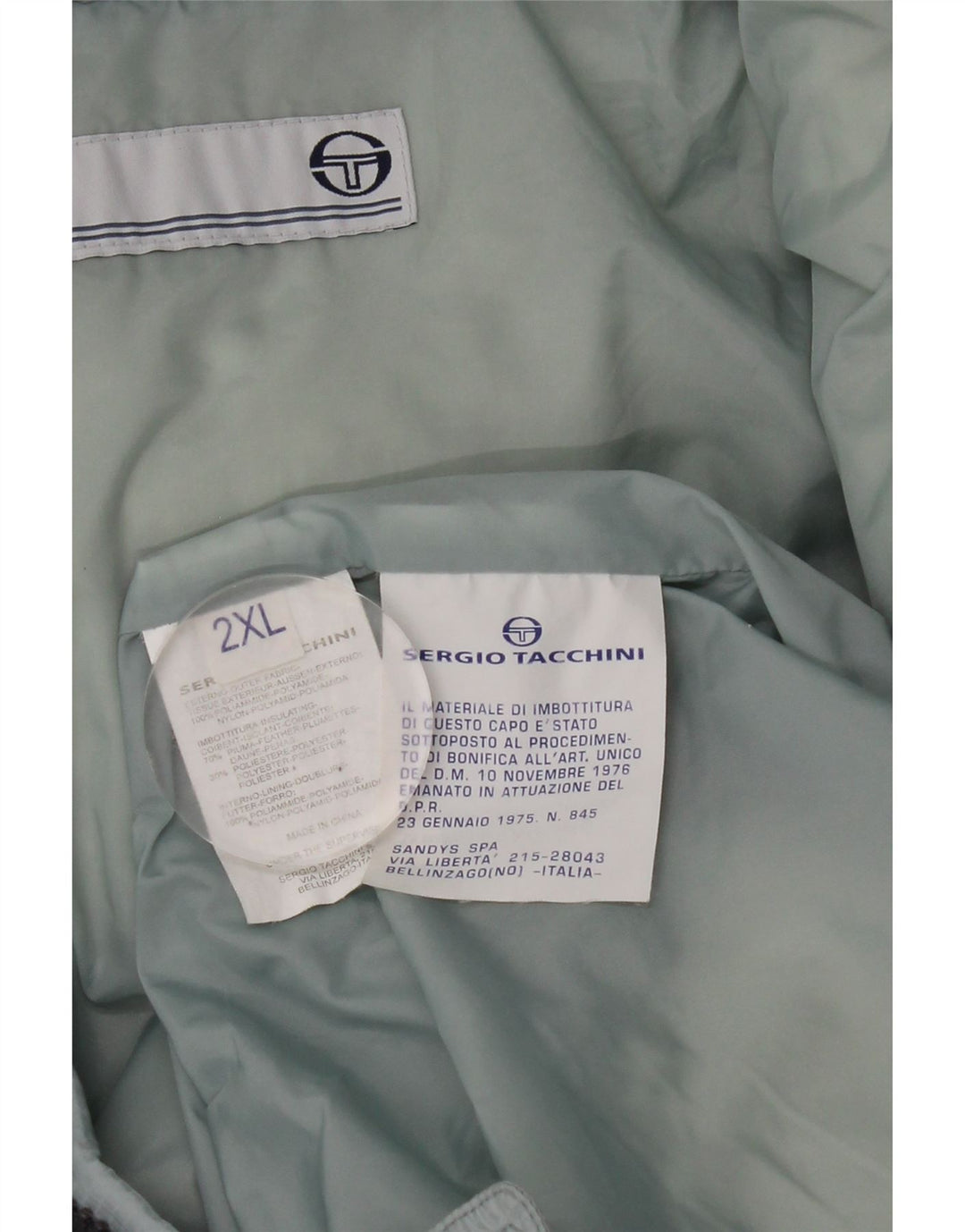 Giacca imbottita da uomo Sergio Tacchini UK 44 2XL Blu poliammide