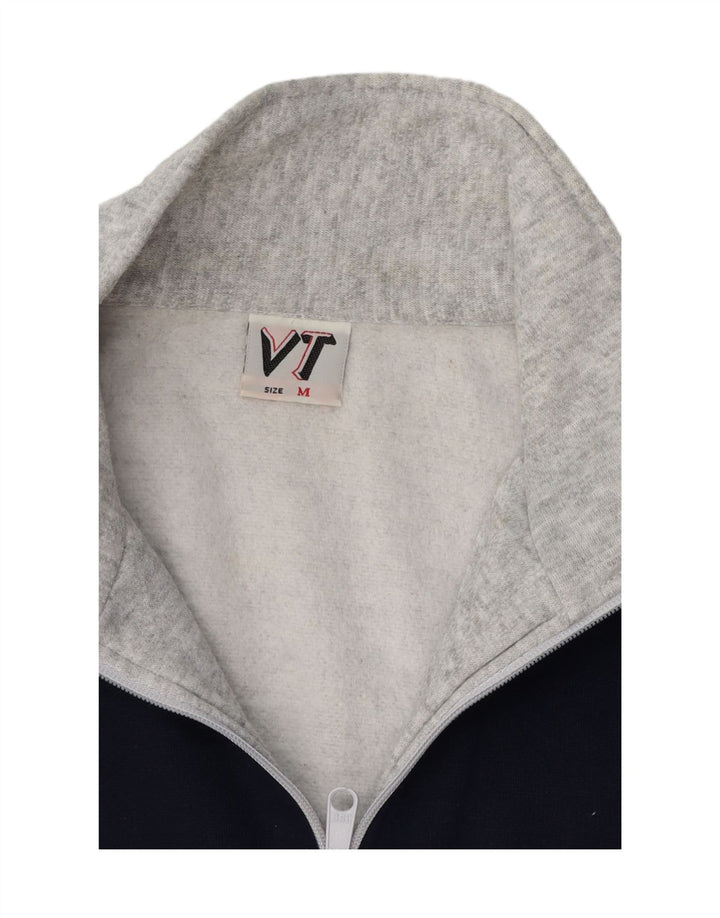 VINTAGE Mens Tracksuit Top Jacket Medium Grey Colourblock Polyester Vintage Vintage and Second-Hand Vintage from Messina Hembry 