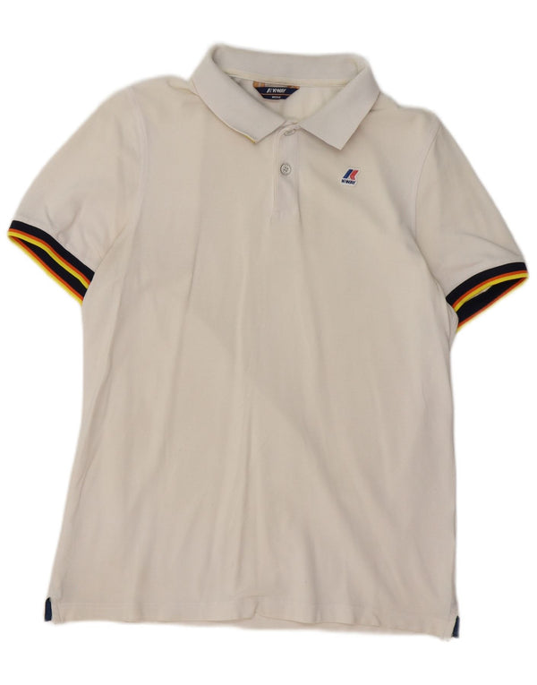 Polo Uomo K-WAY in cotone Bianco Medio