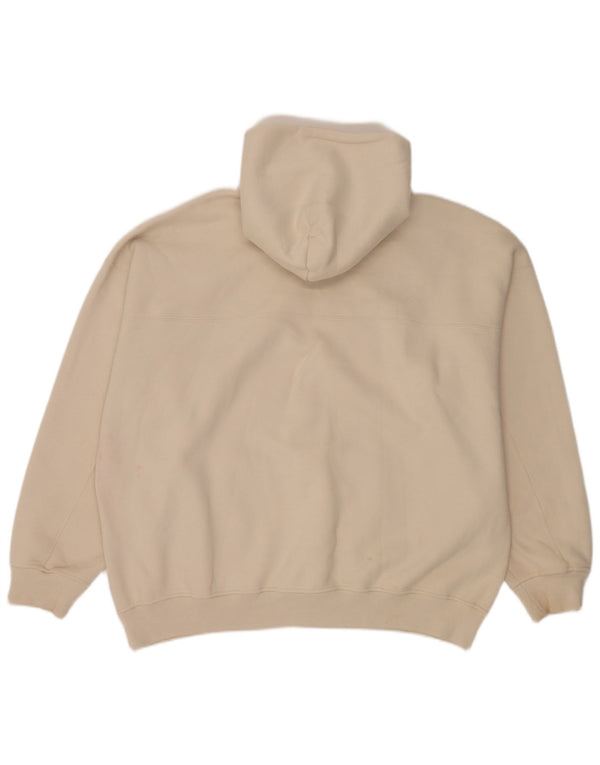 Maglione con cappuccio da uomo Abercrombie & Fitch XL in cotone beige