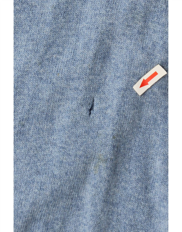Maglione da uomo Marks & Spencer Blue Harbour con scollo a V grande blu screziato