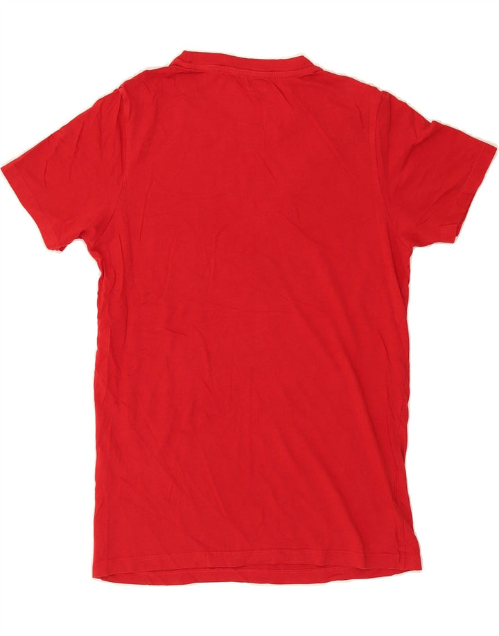 JACK & JONES Mens Graphic T-Shirt Top Medium Red Cotton Vintage Jack & Jones and Second-Hand Jack & Jones from Messina Hembry 