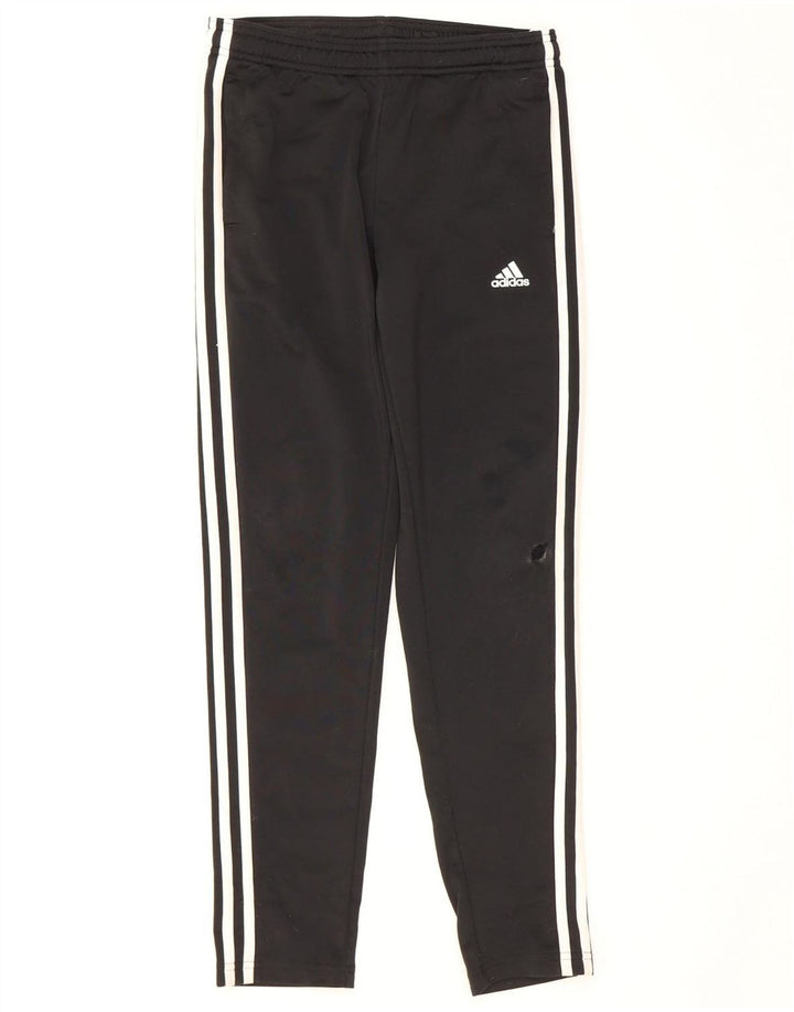 Pantaloni della tuta da ragazzo Adidas 11-12 anni in poliestere nero