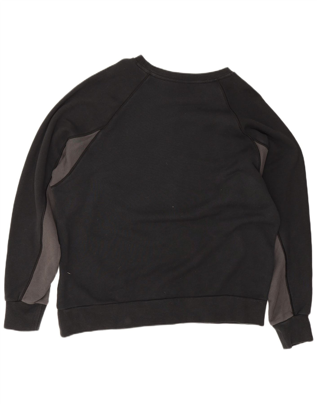 Felpa con grafica Nike da uomo, maglione XL, cotone color block nero