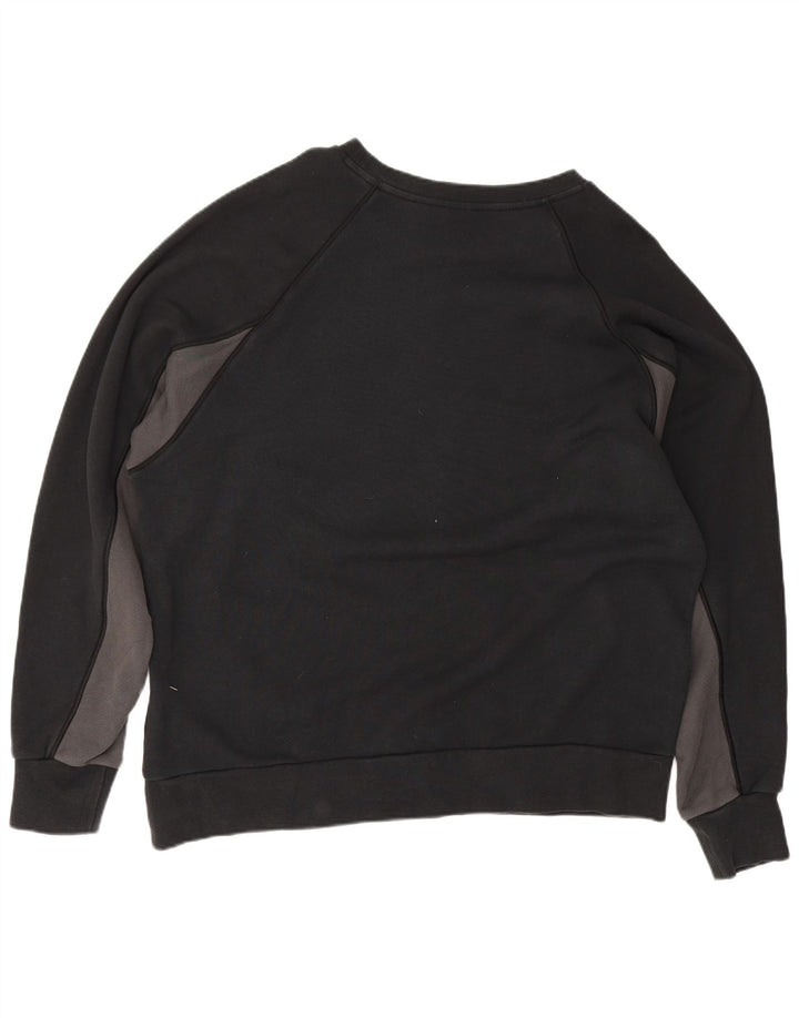 Felpa con grafica Nike da uomo, maglione XL, cotone color block nero