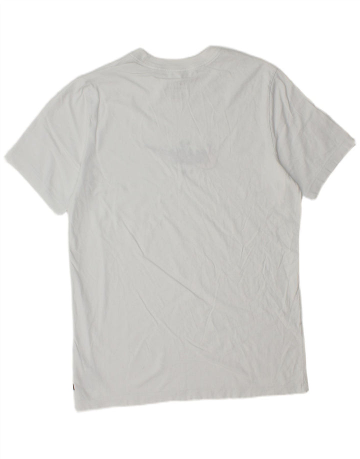 T-shirt grafica da uomo Nike Top in cotone bianco medio
