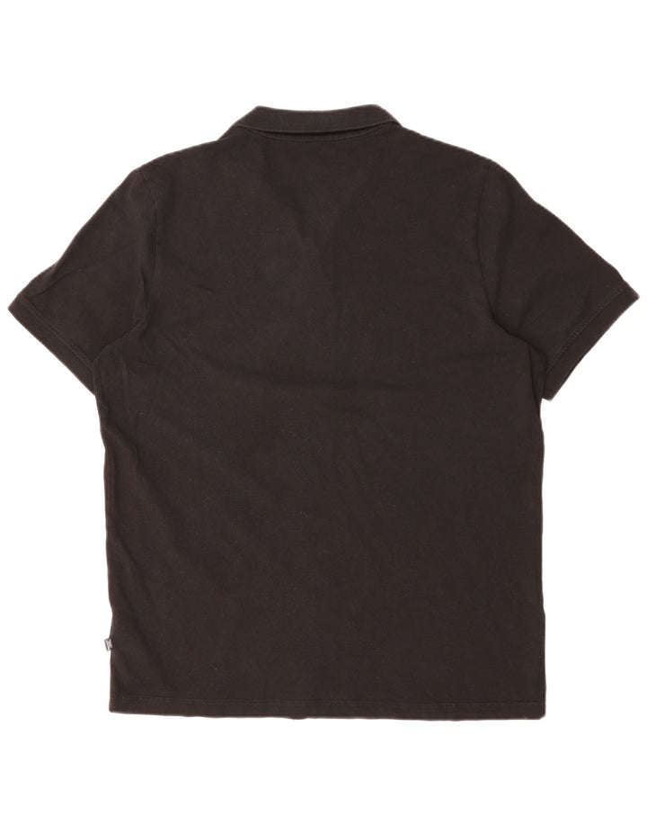 Polo PUMA da uomo grande in cotone nero