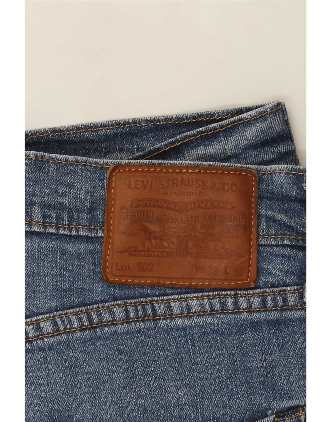Levi's Uomo 502 Jeans affusolati W32 L30 Blu