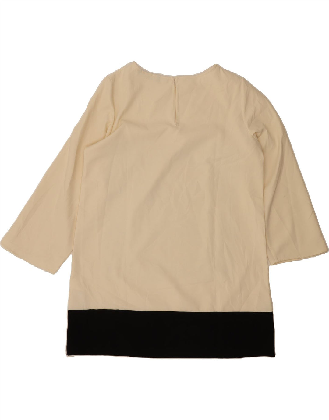 ZARA Womens Graphic Top 3/4 Sleeve UK 16 Large Beige Polyester Vintage Zara and Second-Hand Zara from Messina Hembry 