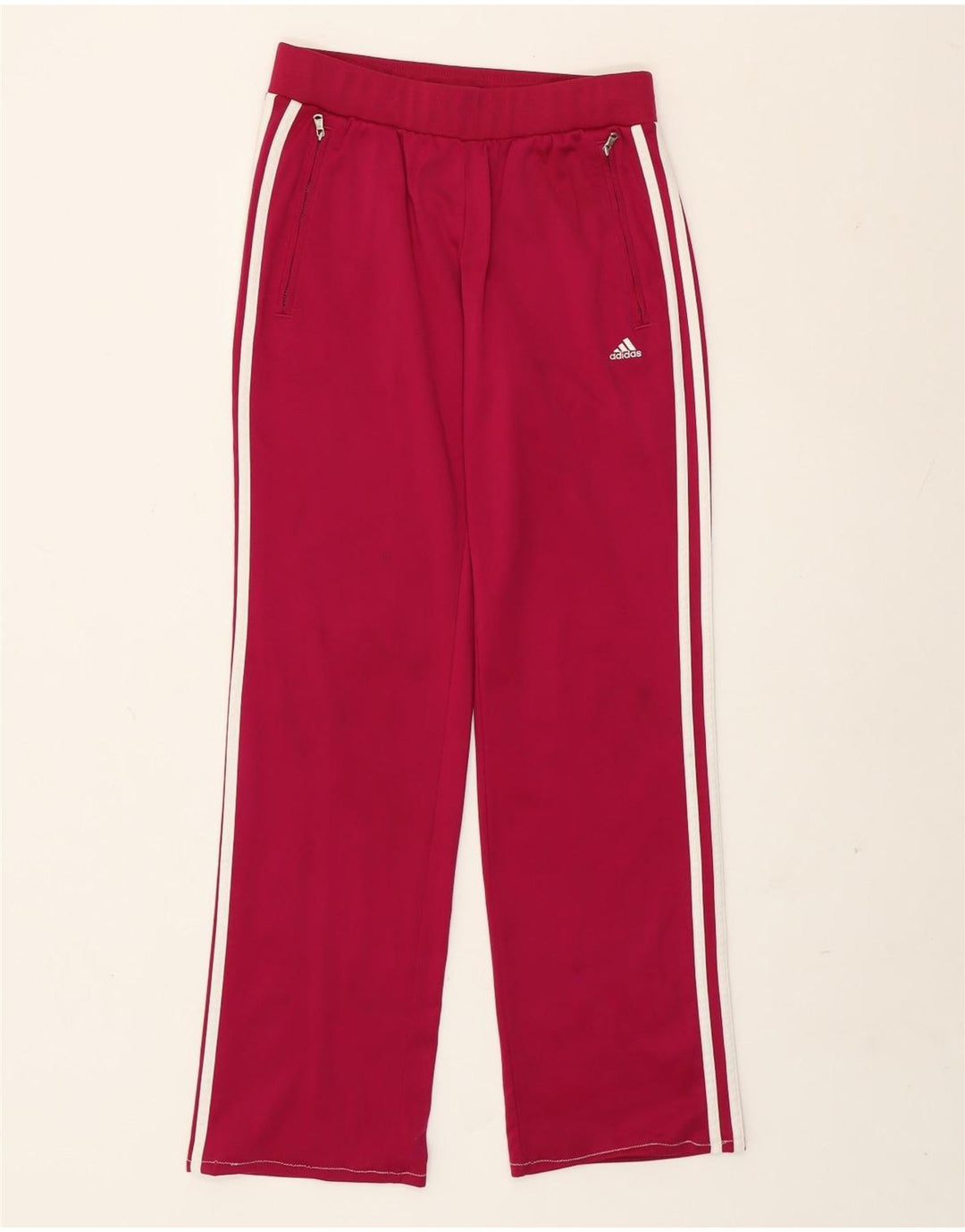 Pantaloni della tuta da donna Adidas UK 10 piccoli poliestere viola