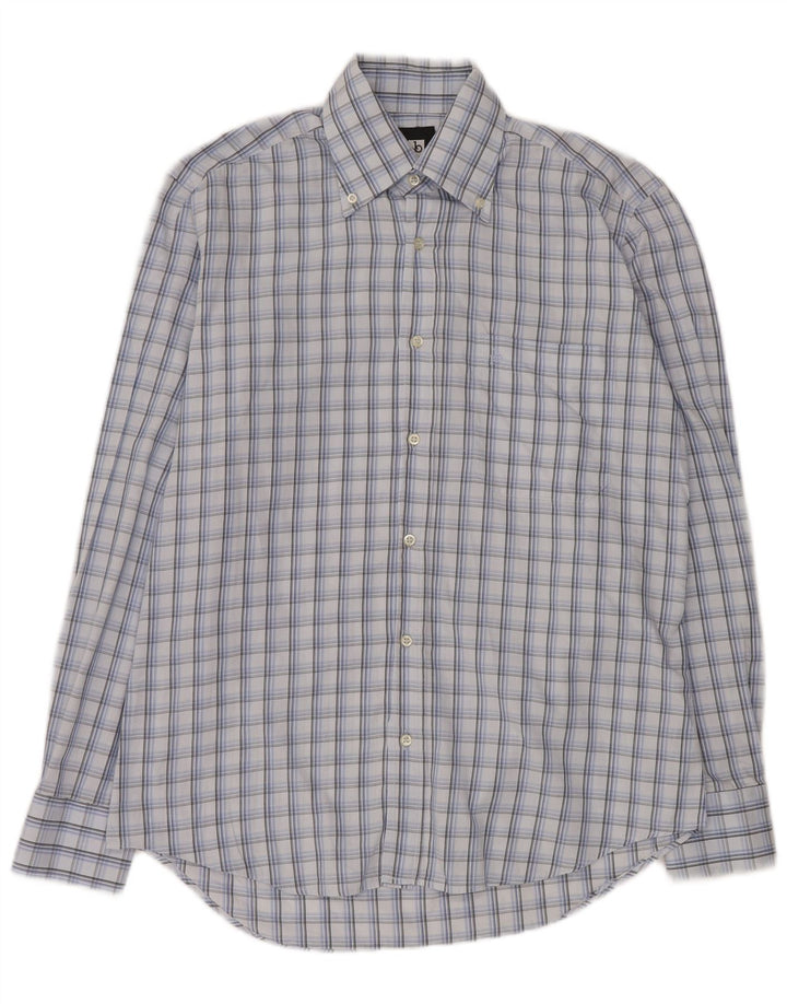 Camicia da uomo Roccobarocco Taglia 15 38 Check blu medio