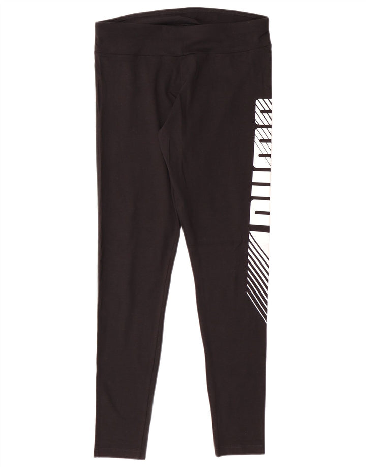 Leggings grafici PUMA da donna UK 12 cotone nero medio