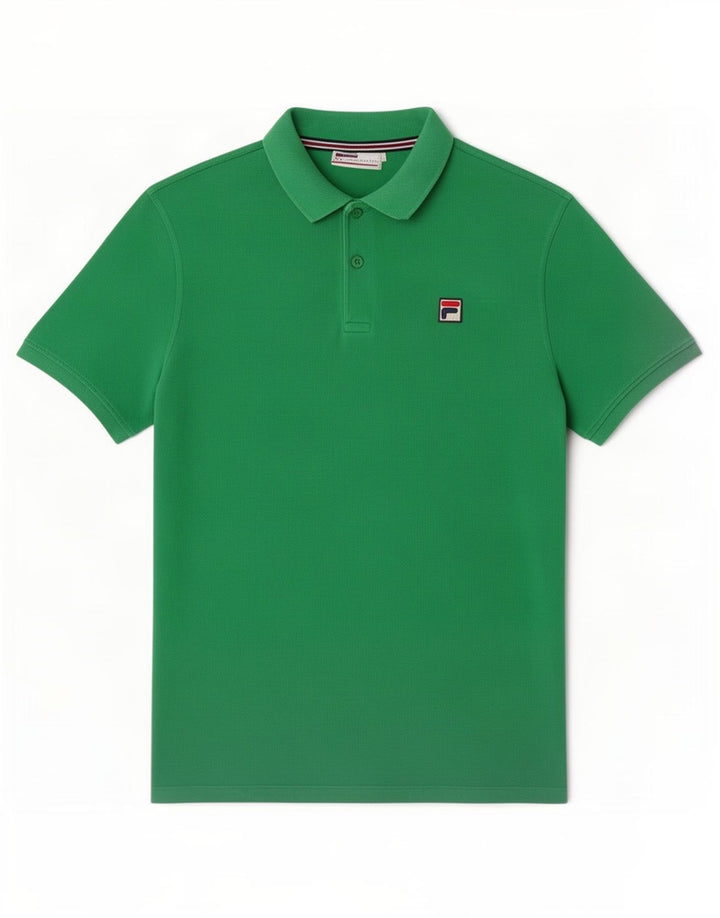 Polo da uomo Fila Large in cotone verde
