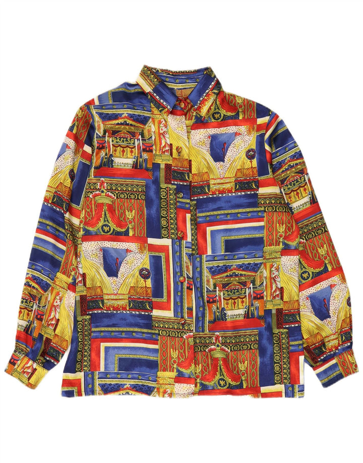 VINTAGE Womens Abstract Pattern Shirt UK 18 XL Multicoloured