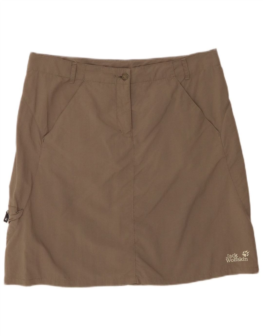 Mini gonna cargo da donna JACK WOLFSKIN UK 14/16 Large W34 Poliammide grigia