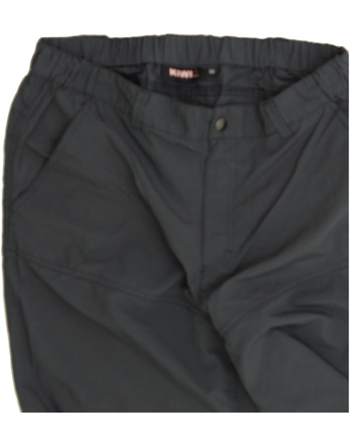 VINTAGE Mens Straight Casual Trousers IT 36 Small W32 L32 Grey Polyamide Vintage Vintage and Second-Hand Vintage from Messina Hembry 