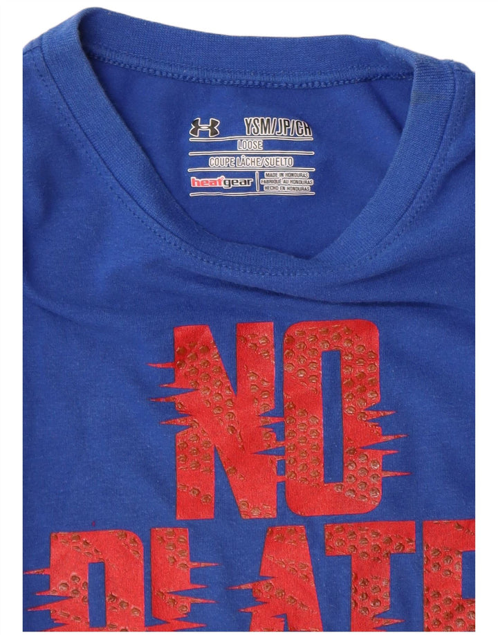 Maglietta grafica per ragazzi UNDER ARMOUR Heat Gear 7-8 anni piccola blu