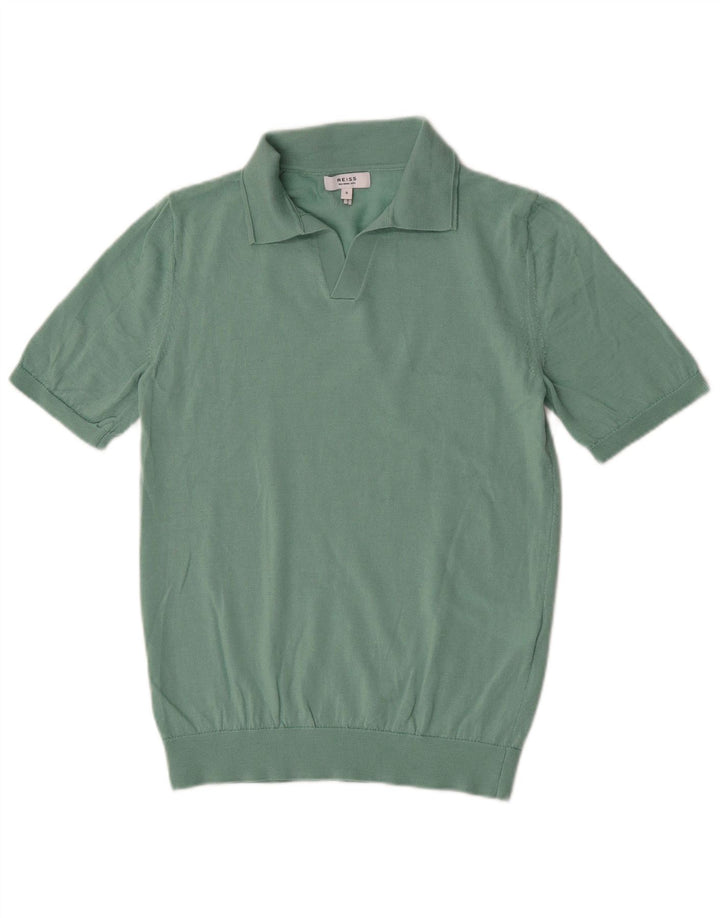 Polo Reiss da uomo a manica corta piccola in lana verde
