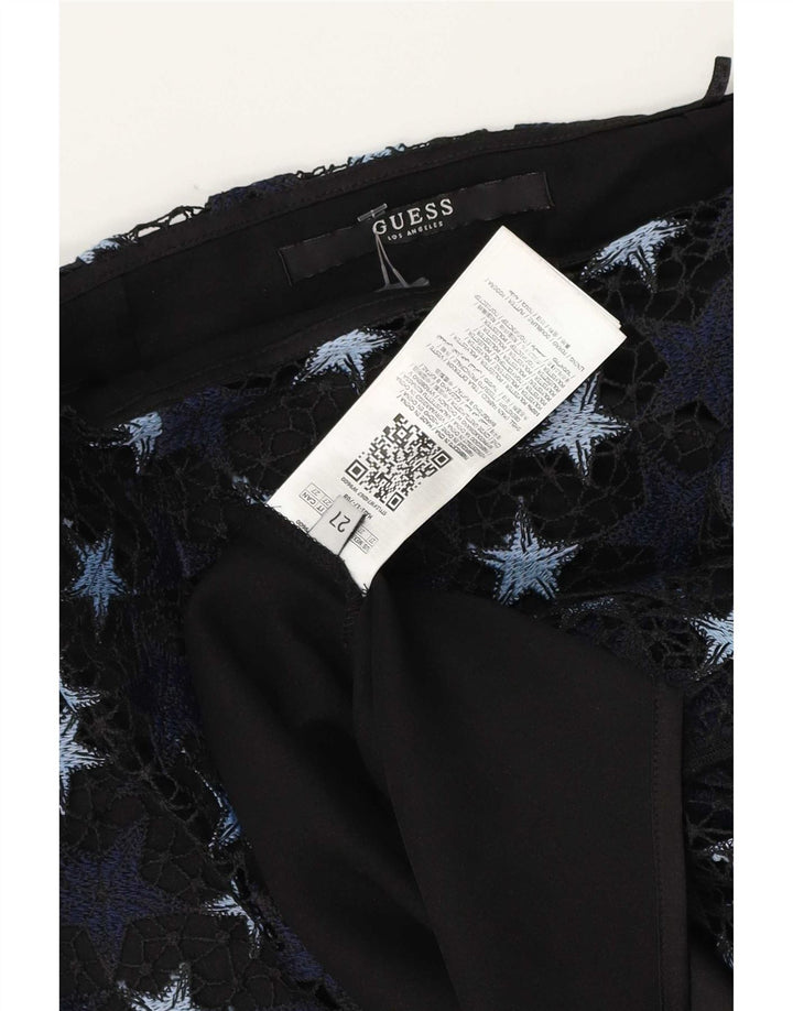 Gonna tubino da donna Guess W27 piccola in poliestere blu navy