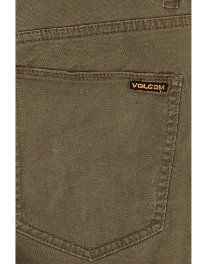 Pantaloncini di jeans Volcom Solver da uomo W30 cotone kaki medio