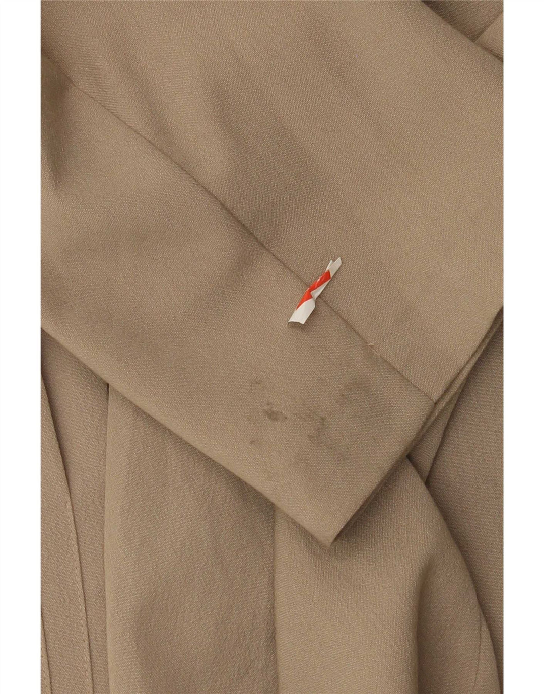 Giacca blazer vintage da uomo a 1 bottone UK 38 Viscosa beige medio