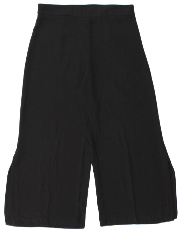 Pantaloni Capri a gamba larga da donna Zara piccoli W26 L22 neri