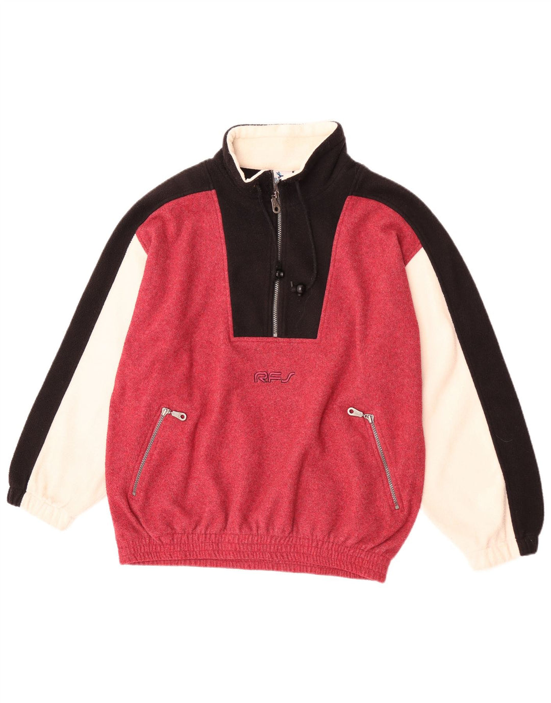 Rodeo - Maglione in pile oversize con collo e zip da donna, UK 12, colore rosa medio