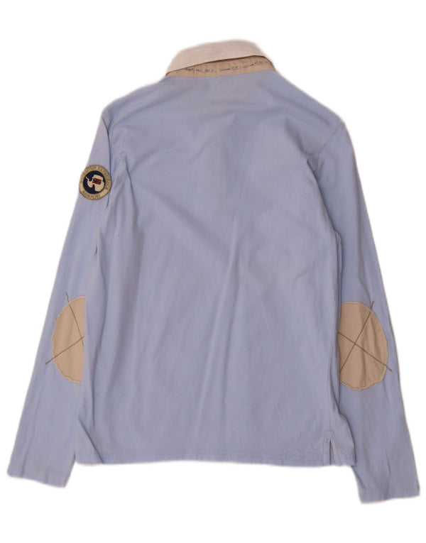 Polo da rugby con grafica geografica per ragazzi NAPAPIJRI 11-12 anni Blu